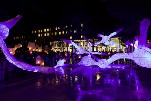 Lampion-Skulpturen bei der Langen Nacht der Wissenschaften